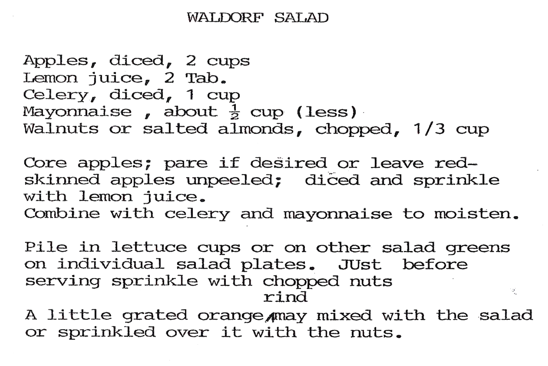 Waldorf Salad Image